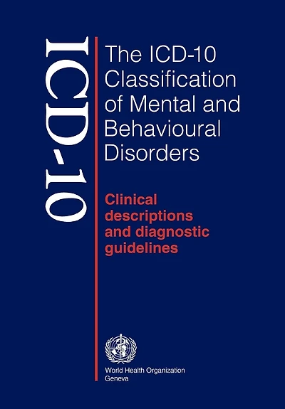 The Icd-10 Classification of Mental and Behavioral Disorders: Clinical DescRIPTIONS & DIAGNOSTIC GUIDELINES