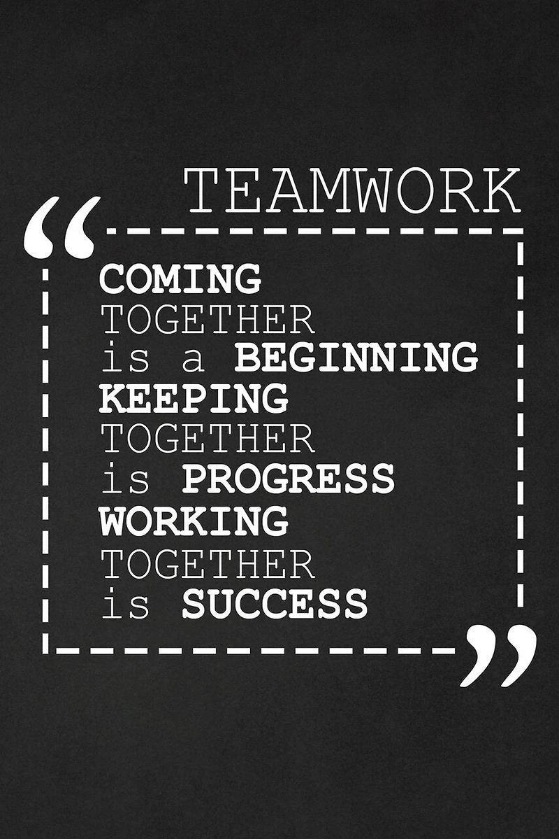 Coming Together Is A Beginning Keeping Together Is Progress Working Together Is Success: Employee Motivational Gifts