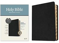 KJV Wide Margin Bible, Filament Enabled (Hardcover LeatherLike, Ornate Tile Black, Red Letter)