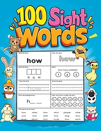 100 Sight Words: My First Easy Practice Book to Trace, Read and Write for Kids Early Learning (Perfect for Ages 4-8, Kindergarten and 1st Grade)
