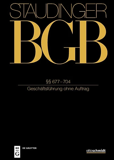 §§ 677–704: (Geschäftsführung ohne Auftrag)