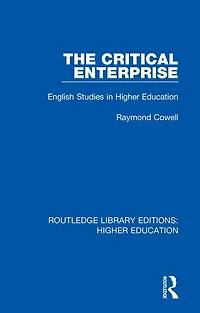 The Critical Enterprise: English Studies Higher Education