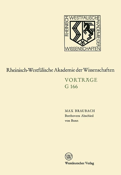 Beethovens Abschied von Bonn: 158. Sitzung am 15. April 1970 in Düsseldorf