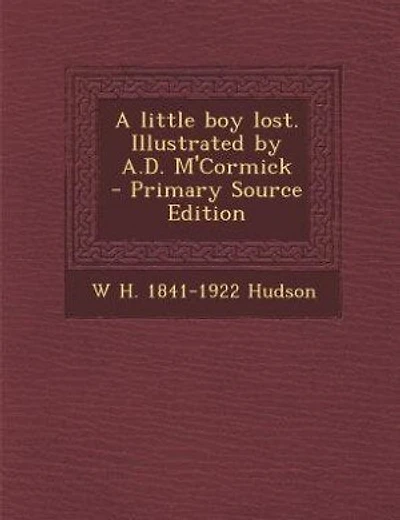 A little boy lost. Illustrated by A.D. M'Cormick - Primary Source Edition