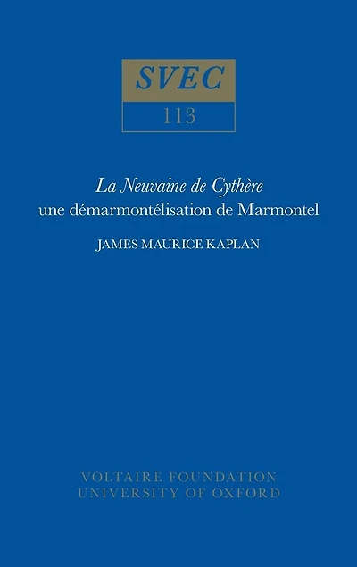 La Neuvaine De Cythère: une démarmontélisation de Marmontel