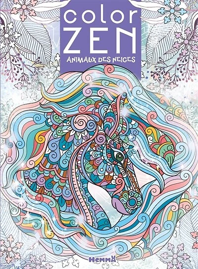 Color Zen: Animaux des neiges