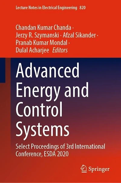 Advanced Energy And Control Systems: Select Proceedings Of 3rd International Conference, Esda 2020