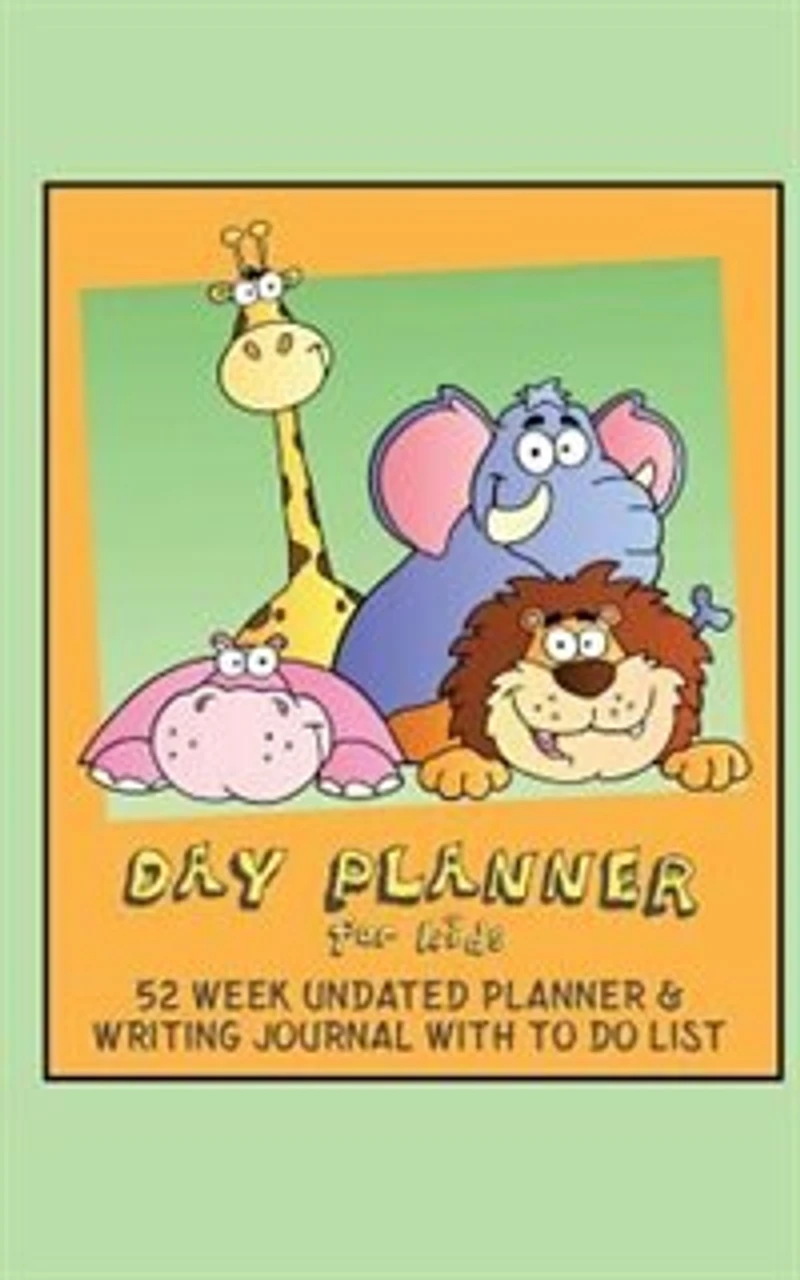 Day Planner for Kids: Day Planner for School With No Dates + To Do List + Writing Journal Pages (Green & Orange / 5x8 Inc