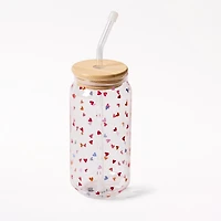 Hearts Tumbler with Straw