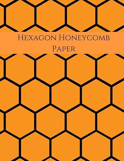 Hexagon Honeycomb Paper: Hex paper (or honeycomb paper), This Small hexagons measure .2" per side.100 pages, 8.5 x 11.GET YOUR GAME ON: -)