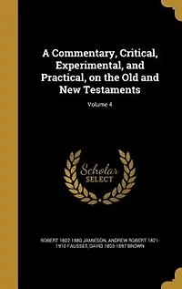 A Commentary, Critical, Experimental, and Practical, on the Old and New Testaments; Volume 4
