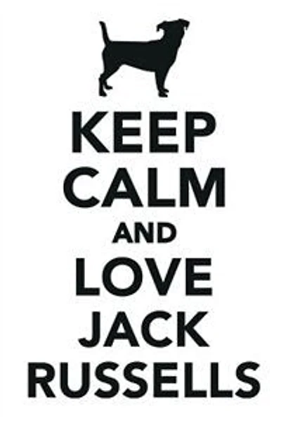 Keep Calm & Love Jack Russells Notebook & Journal. Productivity Work Planner & Idea Notepad: Brainstorm Thoughts, Self Discovery, To Do List