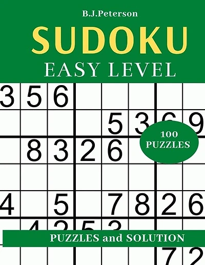 100 Puzzles Sudoku Easy: 100 easy sudoku puzzles: big print sudoku puzzle games, adult sudoku books with answers