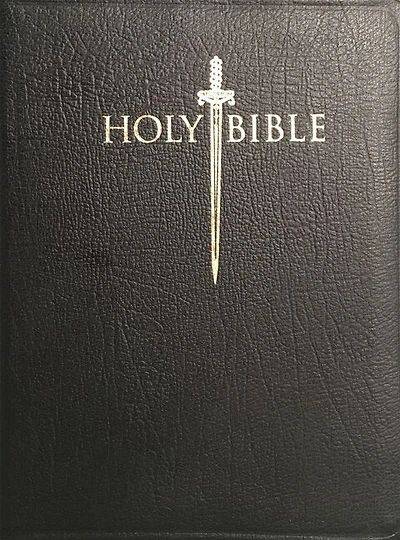 KJVER Sword Study Bible Giant Print Black Genuine Leather: King James Easy Read