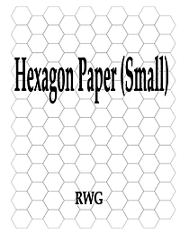 Hexagon Paper (Small): Pages 8.5" X 11