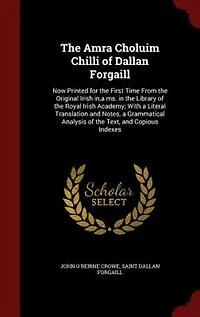 the Amra Choluim Chilli of Dallan Forgaill: now printed for first time from original Irish in, a ms. library Royal academy; with literal translation and notes, grammatical analysis text, copious indexes