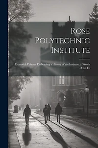 Rose Polytechnic Institute: Memorial Volume Embracing a History of the Institute, a Sketch of the Fo