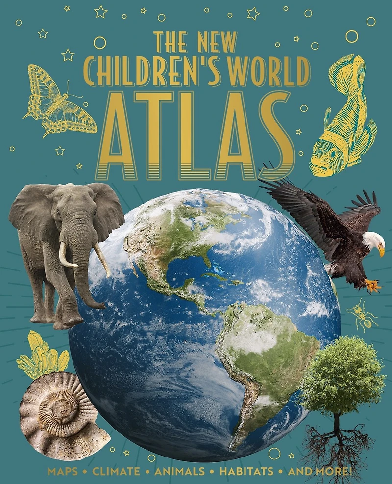 NEW CHILDRENS WORLD ATLAS: Maps, Climate, Animals, Habitats, and More!