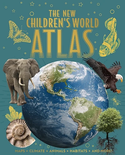 NEW CHILDRENS WORLD ATLAS: Maps, Climate, Animals, Habitats, and More!