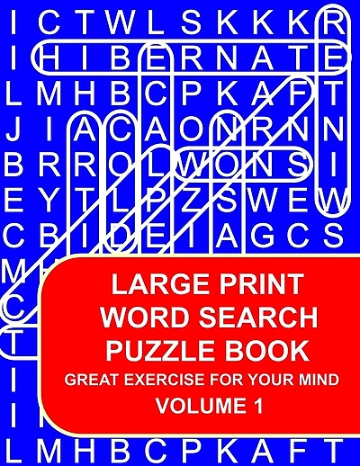 Large Print Word Search Puzzle Book Volume 01: Great Exercise For Your Mind