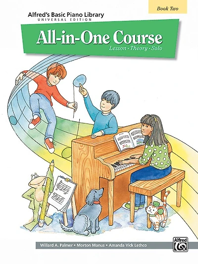 Alfred's Basic All-in-One Course, Bk 2: Lesson * Theory * Solo (Universal Edition)