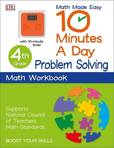 10 Minutes A Day: Problem Solving, Fourth Grade: Supports National Council Of Teachers Math Standards