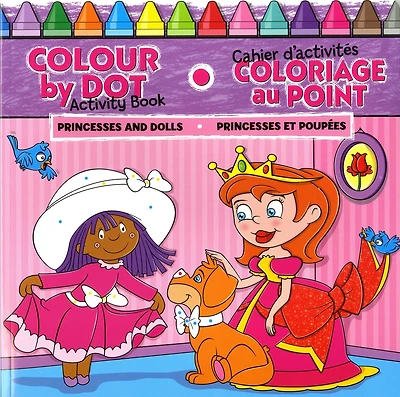 Princesses et Poupées : Coloriage au point: Coloriage au point
