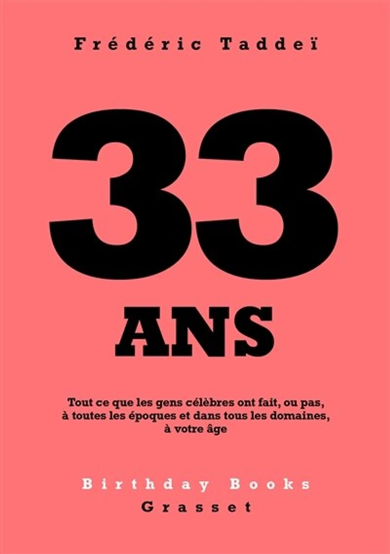 33 ANS: Tout ce que les gens célèbres ont fait, ou pas, à toutes époques et dans tous domaines, votre âge