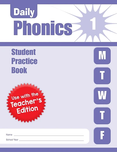 Daily Phonics, Grade 1 Student Edition Workbook