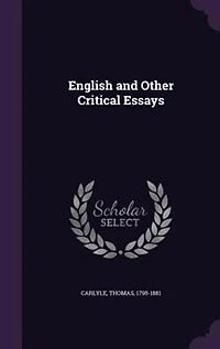 English and Other Critical Essays (Classic Reprint)
