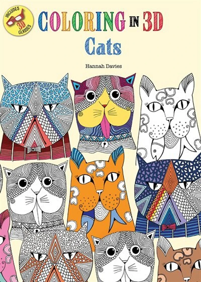 Coloring In 3d Cats