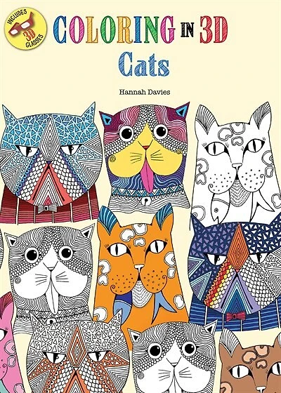 Coloring In 3d Cats