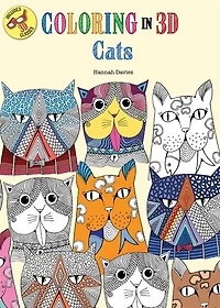 Coloring In 3d Cats