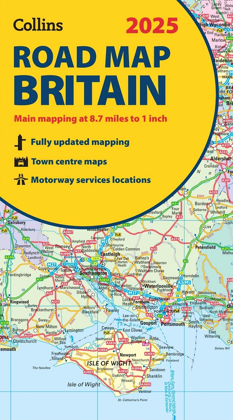 Collins Road Map of Britain 2027 (Folded Map): Clear, easy-to-read mapping