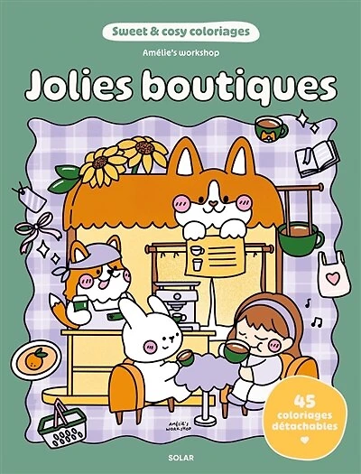 Jolies boutiques - sweet and cosy coloriage