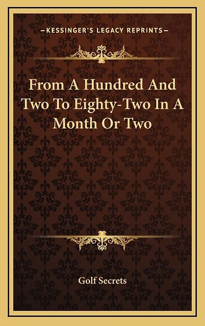 From A Hundred And Two To Eighty-Two In A Month Or Two
