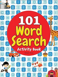 101 Word Search Activity Book: Large Grid Word Search Puzzles for Kids With Attractive Illustrations