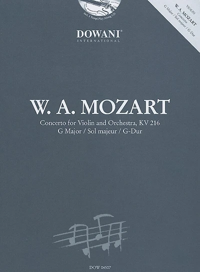 Mozart: Concerto For Violin And Orchestra Kv 216 In G Major