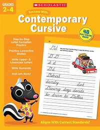 Scholastic Success with Contemporary Cursive Grades 2-4 Workbook