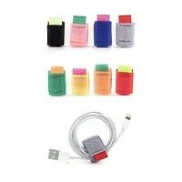 Kikkerland Cable Ties 8 Pack - Multi Colour