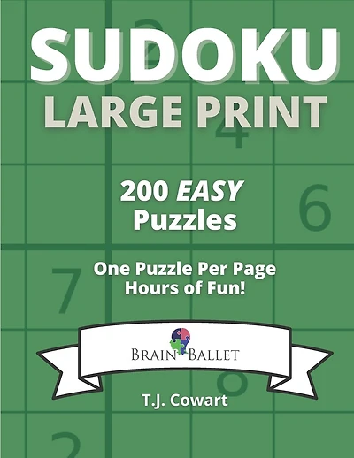 Sudoku Large Print: 200 Easy Puzzles
