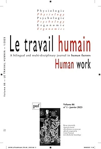 Travail humain (Le), n°1 (2023). Varia