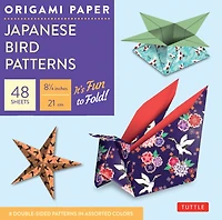 Origami Paper - Japanese Bird Patterns - 8 1/4 - 48 Sheets: Tuttle Origami Paper: Origami Sheets Printed with 8 Different Designs: Instructions for 7 Projects Included