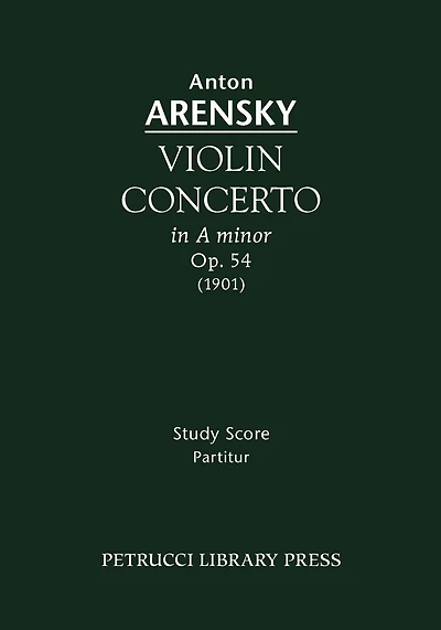 Violin Concerto, Op.54: Study Score