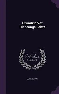 Grundrib Ver Dichtungs Lehre