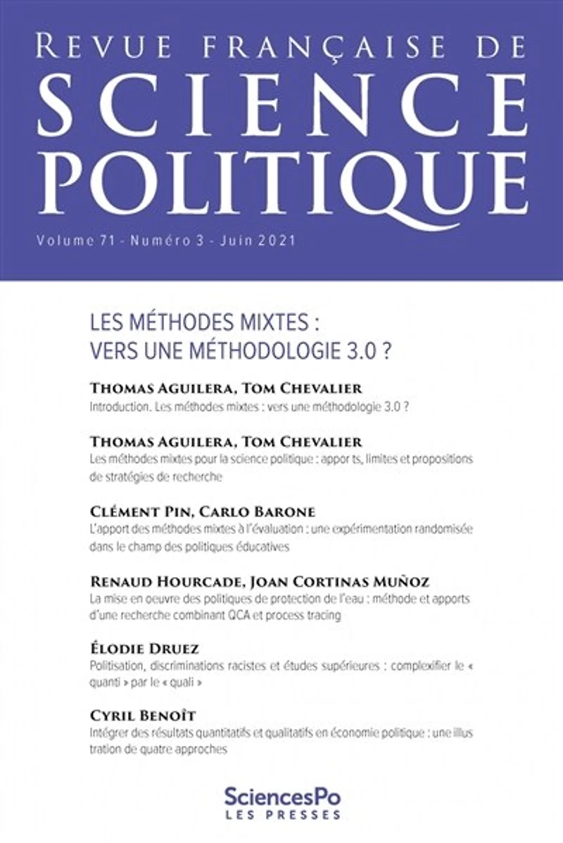 Revue française de science politique, n°75-2. Varia