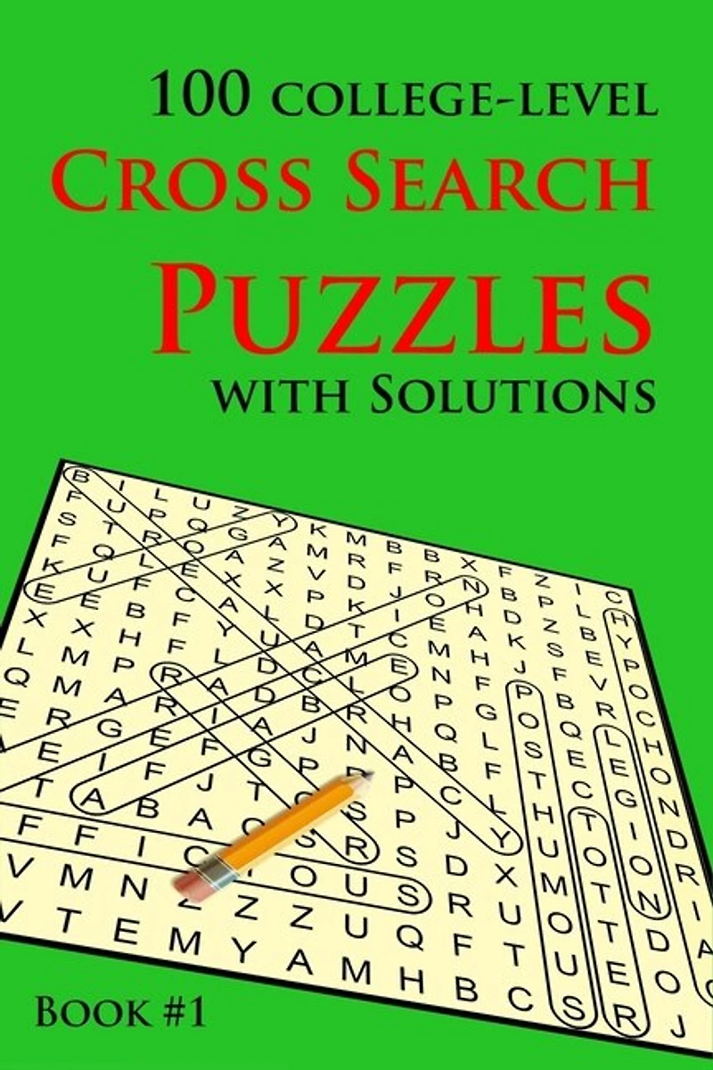 100 College-level Cross Search Puzzles with solutions