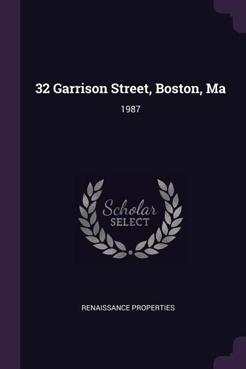 32 Garrison Street, Boston, Ma: 1987
