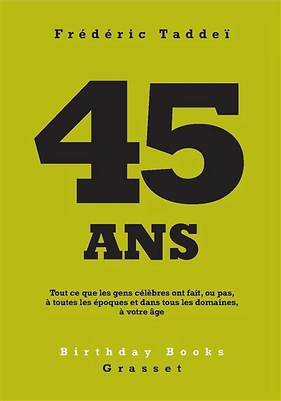 45 ANS: Tout ce que les gens célèbres ont fait, ou pas, à toutes époques et dans tous domaines, votre âge