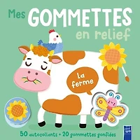 La ferme: 50 autocollants + 20 gommettes gonflées